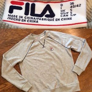 Sporty Fila grey sweatshirt size S